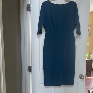 Alexia Admor Elegant Teal Long Sleeve Dress